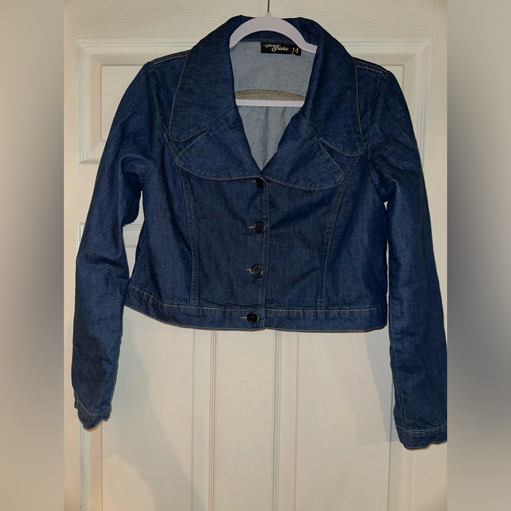 The Hippie Shake Wild Thing 70s Curved Denim Jacket